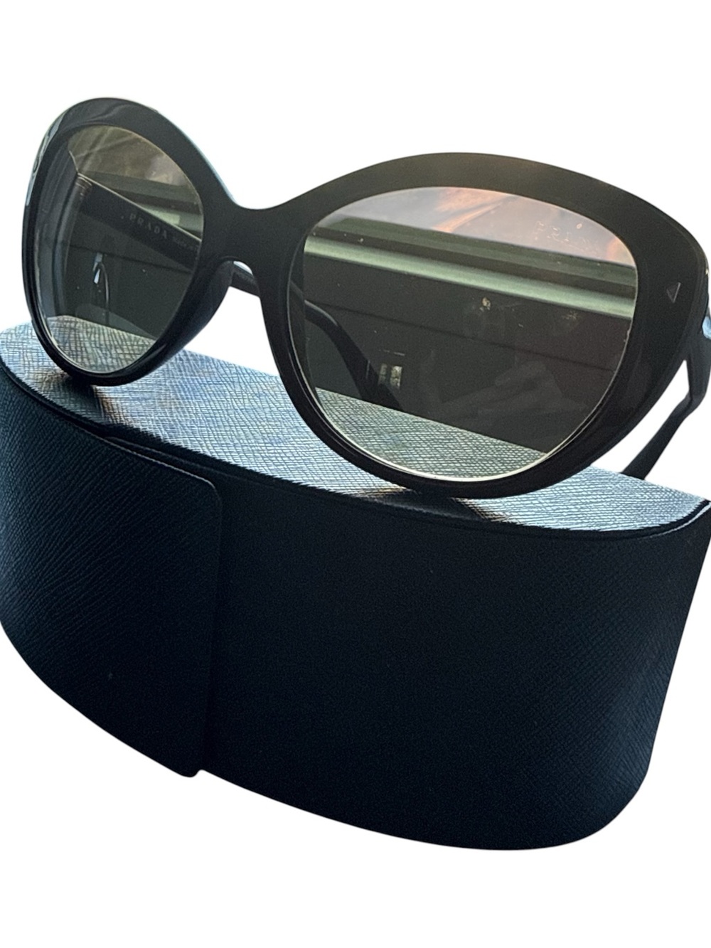 PRADA SPR 16S Brown/Gradient Sunglasses 57-16-140 DHO-1X1